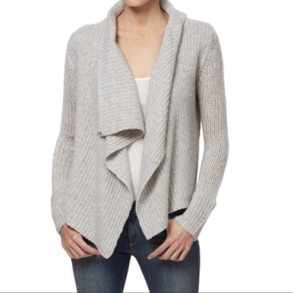 360 Cashmere Jordana Drape Front Clasp Closure Cardigan Size Small